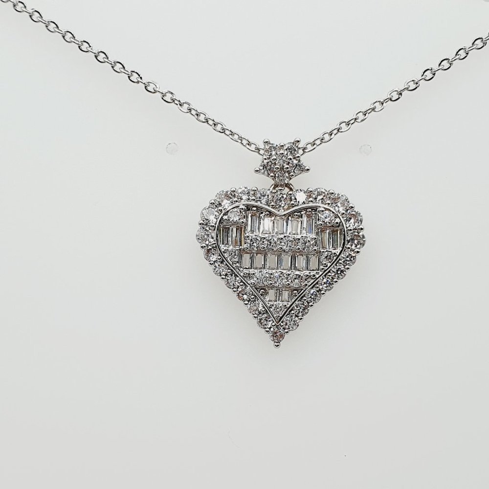 💥 Lovely Latest Full Zircon Pendent Necklace for Women, EVGG1013 - Picture 4 of 12